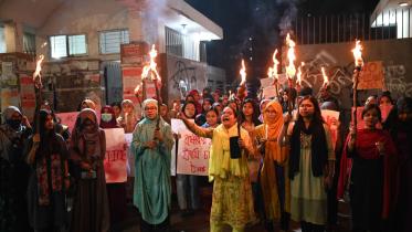 Dhaka University protest against rape