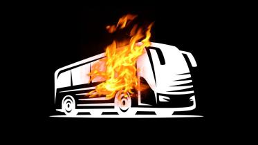 bus fire Dhaka Mirpur New Market