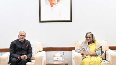 Indian foreign secy meets PM Hasina