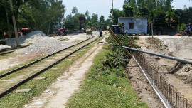 Bangladesh Railway launched the Chilmari-Kurigram railway rehabilitation and modernisation project in 2023 under two packages. Photo: Star