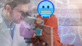 Scientists and science around a person who is cold