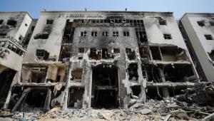 The damaged Al Shifa Hospital in Gaza Strip. FILE PHOTO: REUTERS