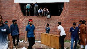 vandalism in Gono bhaba