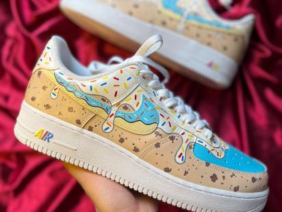 Custom painted sneaker
