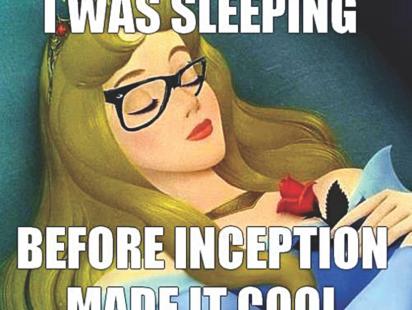 I was sleeping