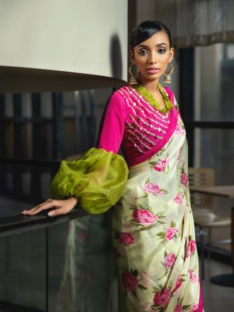 Stylish blouses: Full sleeve design ideas