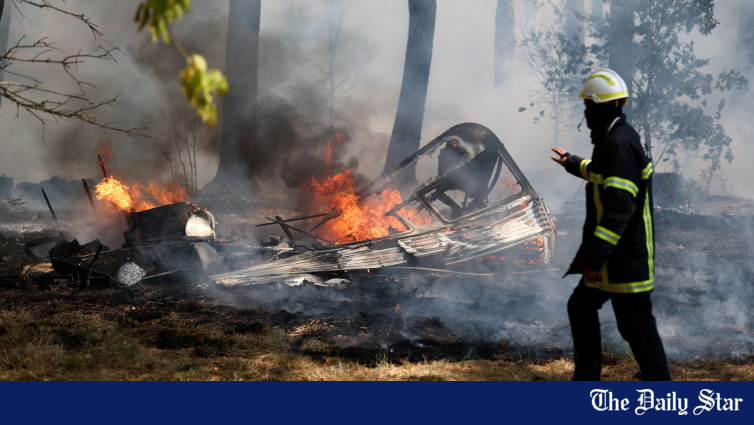 80 mil pessoas fugiram do inferno na França e na Espanha